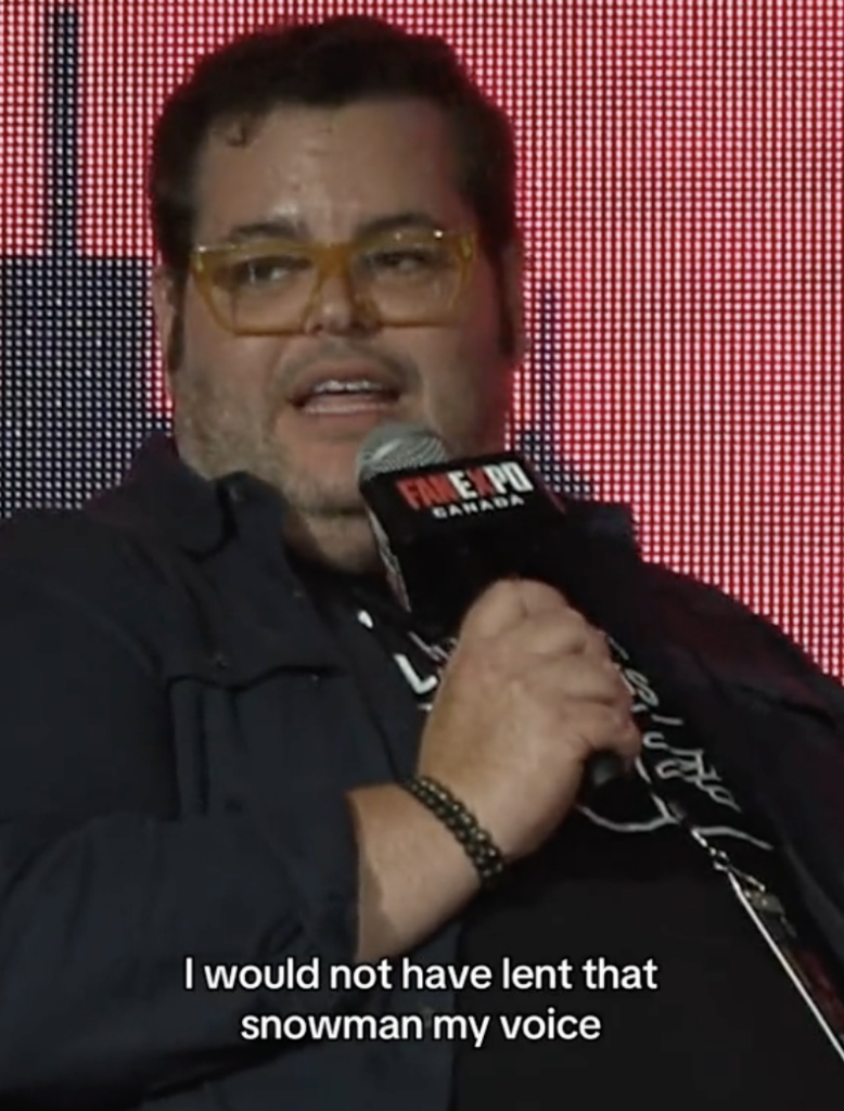 Josh Gad in a TikTok video